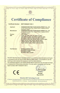 CE Certificate For Lan Cable