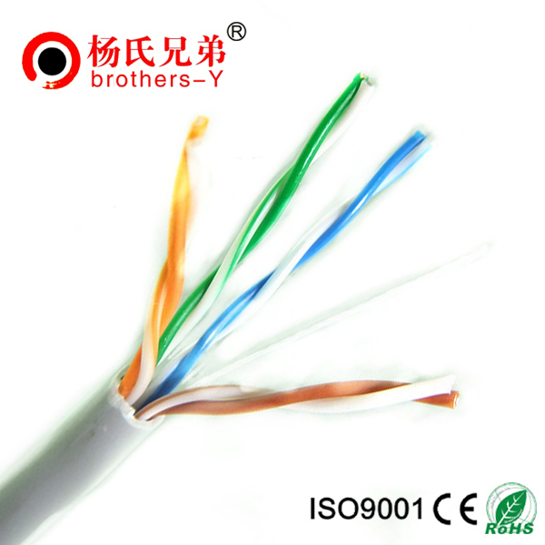 unshielded Cat5e Lan Cable price with new PVC and PE