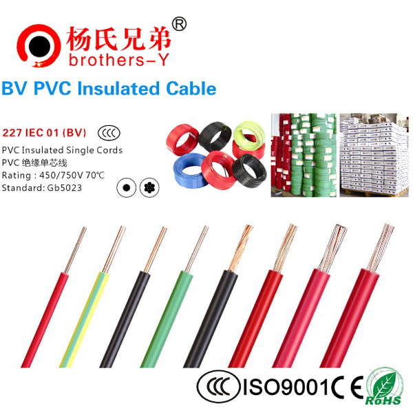 Bv Pvc Insulated Cable For Electric And Power
