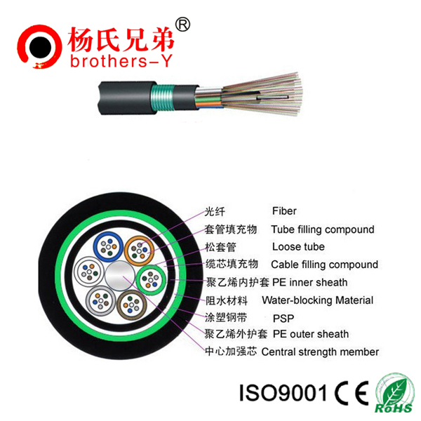 36 Core Single Mode Fiber Optic Cable GYTY53